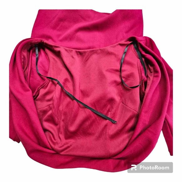 NWT Katie May Glisten Open Back Long Sleeve Dress Ruby Size M - Picture 13 of 13